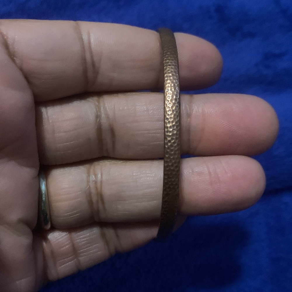 Hammered Vintage Copper Bracelet Unisex